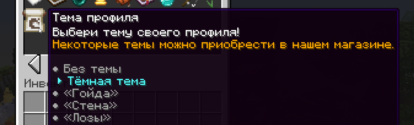 Темы профиля